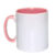 JJ18 Taza Blanca y Rosado Con Caja