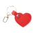 LLAVERO DE PIEL CORAZON ROJO