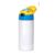 JJ42 TERMO PARA NIÑO 450mL TERMICO TAPA AZUL Y AMARILLO